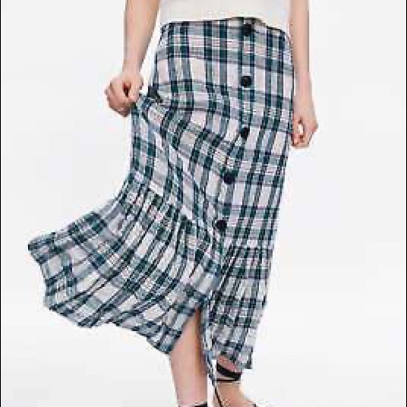 NWT Zara (S) Linen Maxi Skirt Bloggers Favorite - Picture 6 of 7